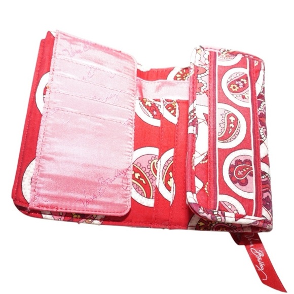 Vera Bradley BOGO FREE SALE Rosy Posies Euro Wallet - Picture 6 of 9
